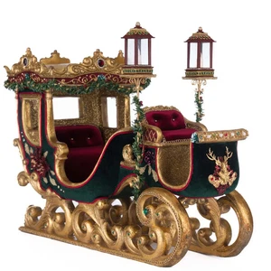 Slitta invernale 16" balsamo e bacche decorazione natalizia *SPEDIZIONE ENTRO 10 GIORNI* NUOVA - Foto 1 di 6