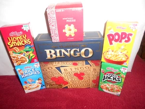 6 PC. SET 5 VINTAGE PUZZLES 4 KELLOGG`S 1 WOOD 1 BINGO GAME -ALL ARE NEW -XX 21 - Picture 1 of 6