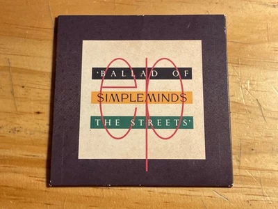 Simple Minds Ballad of the Streets 3" mini CD EP with 5" adaptor 1989 UK import - Image 1 of 3