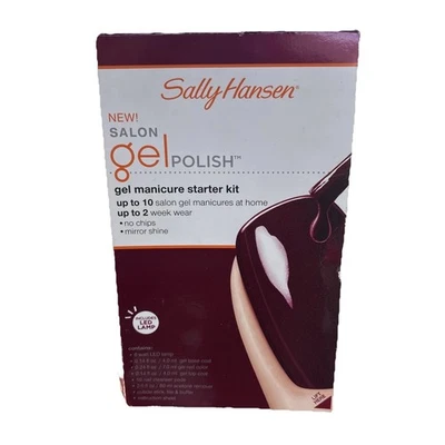 Sally Hansen Salon Gel Polish Manicure Starter Kit LED Lamp Wine Not - Image 1 of 4