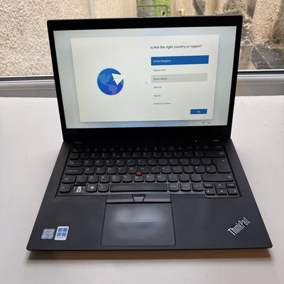 Lenovo ThinkPad T490 Intel Core i5-8365U 16GB RAM 265gb NVMe SSD 8th Gen 14”  - Image 1 of 4