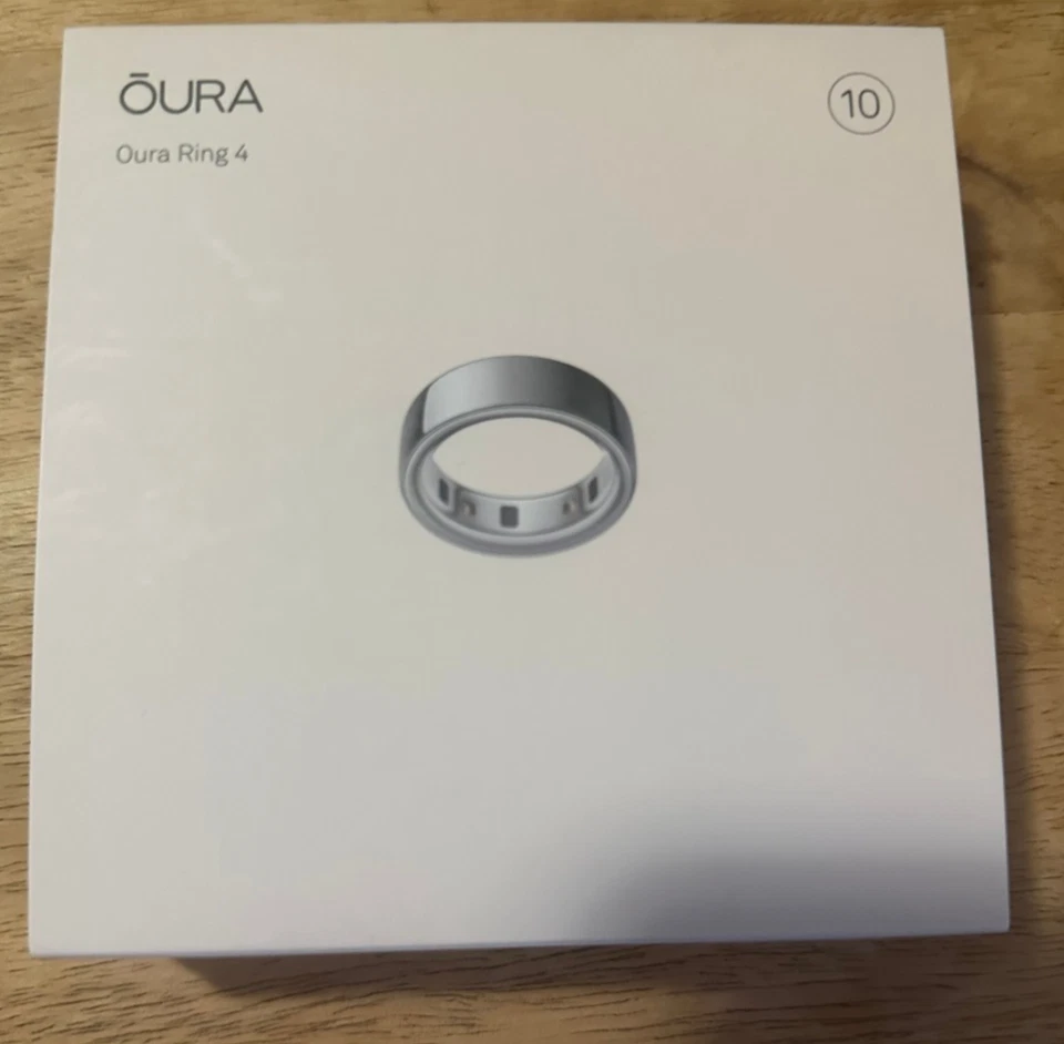 Oura Ring Gen 4 Silver Size 10 BRAND NEW FACTORY SEALED - Image 1 of 2
