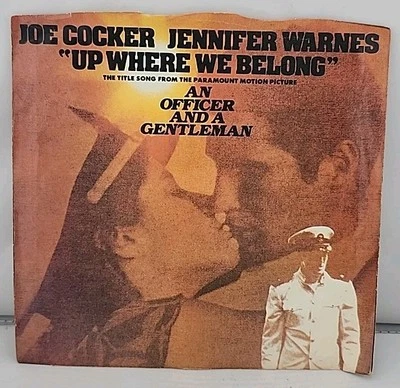 Joe Cocker And Jennifer Warnes – Up Where We Belong - 1982 45 RPM Stereo - Image 1 of 4