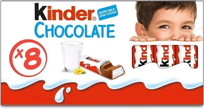 Kinder 巧克力 100G 8 包免费送货全球 — 第 1/3 张图片
