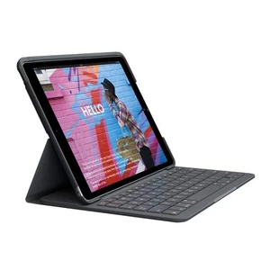 Logitech SLIM FOLIO iPad Keyboard Case 10.2 Inch, QWERTZ German Layout - Graphit - Picture 1 of 8