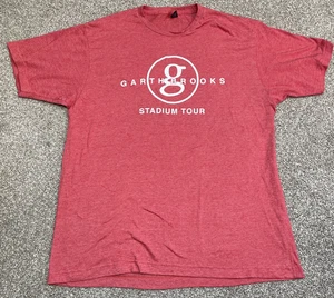 Camiseta para hombre Garth Brooks talla XL roja I've Got Friends in Stadiums gira de conciertos - Imagen 1 de 2