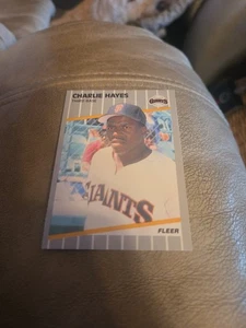 Fleer Charlie Hayes 1989 novato San Francisco Giants #330 - Imagen 1 de 2