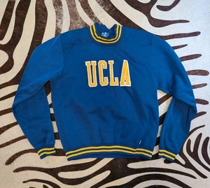 Rare Vintage UCLA Bruins Champion Crewneck Sweatshirt Large 90s Two Tone Blue Yellow - Bild 1 von 15