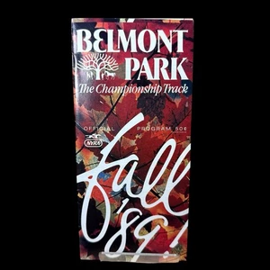 1989 Belmont Park Program The Championship Trach Horse Racing - Picture 1 of 4