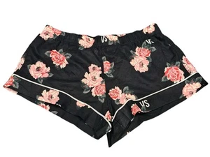 Victoria's Secret XS Baumwolle Schlaf Strand Shorts Pyjama Unterteil Lounge Blumen Rosen - Bild 1 von 8
