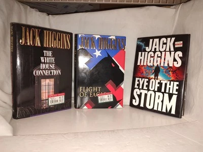 Jack Higgins 1st Ed Lot: The Eagle Has Landed & Storm Warning HC WWII Thrillers Foto 1 de 3