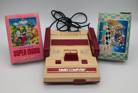 Nintendo Family Computer ( Famicom ) Bundle | Console, Cables, & 2 Mario Games