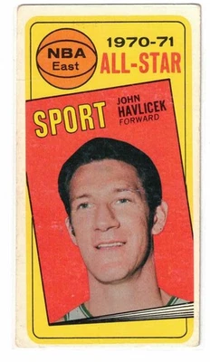 1970-71 Topps #112, John Havlicek All-Star, Boston Celtics, Ink on Back - Image 1 of 2