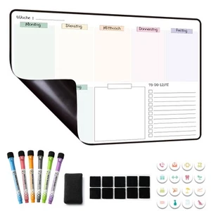 MCCORL Magnetisch Whiteboard Wochenplaner abwischbar Magnettafel - Bild 1 von 6