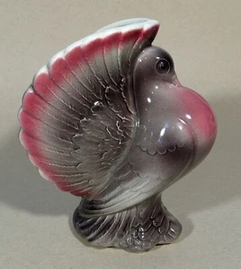 Vintage Royal Copley Dove/Pigeon Panter in Gray & Rose - Picture 1 of 5