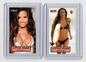 Demi Lovato rare MH Little Cigar #'d 1/3 Tobacco card no. 186