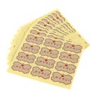  10 Sheets Thanks Adhesive Labels Envelop Sealing Stickers Packs of