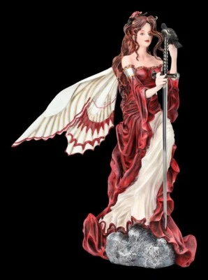 Figura Elfos - Gidith Con Abridor de Cartas Hadas Fantasía Decoración 28cm - Imagen 1 de 4