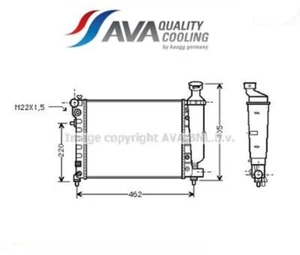 PE2012 Radiatore, Raffreddamento motore (AVA) - Imagen 1 de 1