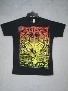 Live Rock Bands Adult Small T-Shirt Black Guitar Graphic Crew Neck Retro Men's S - Picture 1 of 8