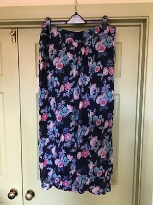 Monsoon navy blue multi skirt size 22 BNWT - Image 1 of 4