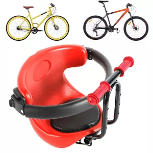 Fahrrad Sicherheits-Kindersitz Halterung Rot Baby Fahrrad Sitz Vorne bis 30kg DE - Bild 1 von 10