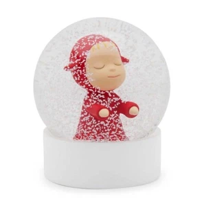 Yoshitomo Nara Little Wanderer Snow Globe Red MoMA Exclusive Hand-Painted Figure - Picture 1 of 6