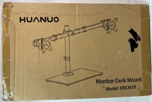 HUANUO Freestanding dual monitor Desk Mount stand Model HNCM19 NEW In Box - Picture 1 of 6