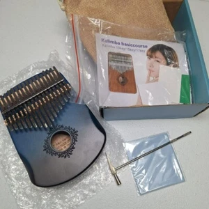 Kalimba Pulgar Piano 17 Teclas Dedo Piano Azul Portátil Martillo Instrucciones Kit - Imagen 1 de 9