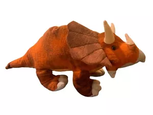 Toms Toys Giocattolo Realistico Coccola 24"Triceratops Tre Corni Peluche Dinosauro - Foto 1 di 8