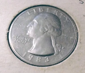 1983 S Washington Liberty 25c Quarter-Small "S", unzirkuliert - Bild 1 von 4