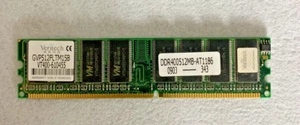 Veritech GVP512FLTM15B VT400-610455 DDR400 512MB (2 x 512 Mb Module) - Picture 1 of 2