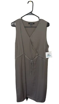 Vestido ellen tracy cinturón talla 16 hierba marina Foto 1 de 4