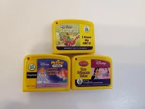 Lot of 3 Leap Frog My First Leap Pad Game Cartridges Disney Princess Tales ABC's - Picture 1 of 1