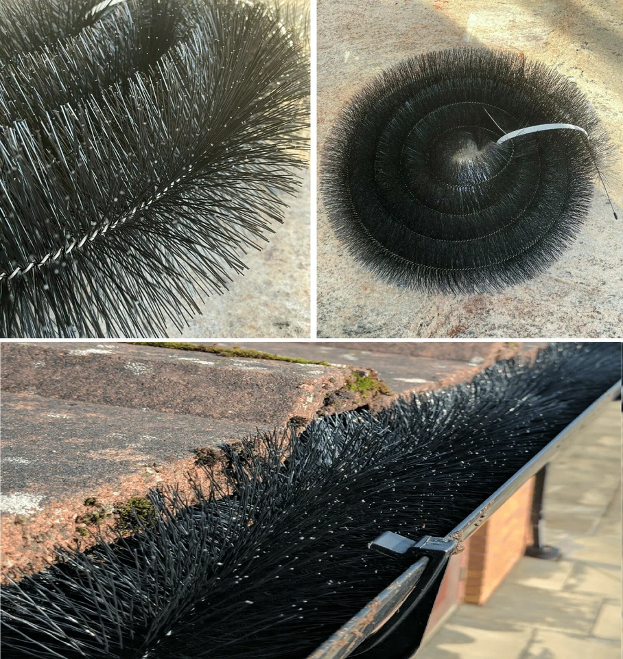 Gutter Brush Leaf Guard Highest Quality Drain Filter Shield protection Black - Image 1 of 4