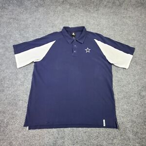 Dallas Cowboys Mens Polo Shirt Extra Large Short Sleeve Reebok Cotton Pullover