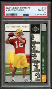 2005 UD RKE. Premiere Aaron Rodgers #16 PSA 8 - Bild 1 von 2