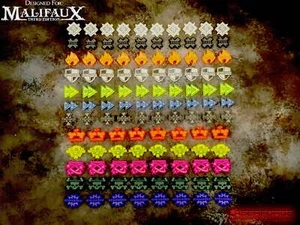 Juego de tokens de estado (110) - compatible con Malifaux M3E - LASERFORGE - Imagen 1 de 1