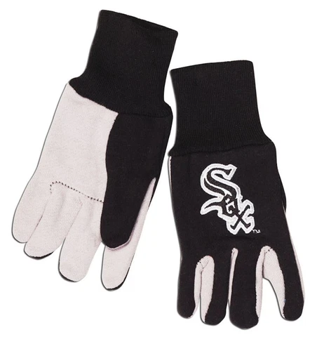 Chicago White Sox Two Tone Adult Size Gloves [NEW] NFL Work Hands Scarf Hat Cover