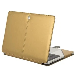 Mosiso PU Leather Stand Case Cover for Mac Pro 13 15 Touch Bar 2018 A1989 A1990 - Picture 1 of 37