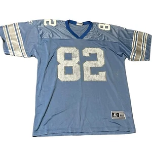 Vintage Starter Detroit Lions Germane Crowell Trikot Herren XL blau 90er 1998 - Bild 1 von 7