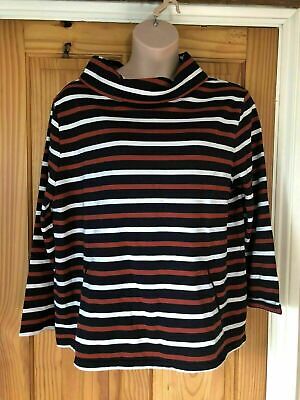 Seasalt Size 12 Striped Boslowick Sweatshirt Brand New With Tags • 21.62€