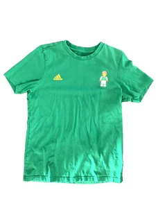 Adidas x Lego 10 Green T-shirt Top Youth Big Boys Sz Large L 13/14Y - Picture 1 of 5