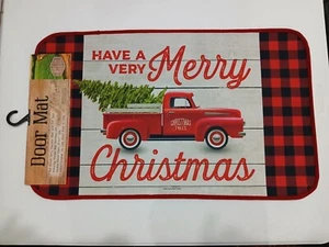 Red Truck - Have a Very Merry Christmas 30" x 17-3/4" Door Mat - NEW - Picture 1 of 1