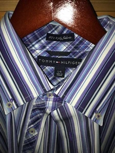 TOMMY HILFIGER MEN'S DRESS/CASUAL LG EX COND (SHIPS FREE) - Picture 1 of 2