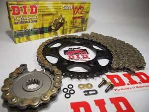 2019-24 Kawasaki Z400 Z-400 DID Gold VX3 X-Ring Chain and Sprocket Kit - Picture 1 of 4