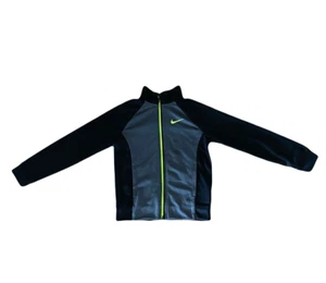 Nike Yellow And Black Long Sleeve Zipper Sweat Shirt Boys Size 7 - Picture 1 of 2
