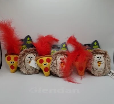 Quirky Kitty Hedge Hog & Pizza All Natural Catnip/Silvervine Cat Toys New - Image 1 of 3