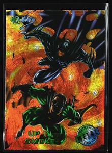 B30s Batman Forever 1995 Dc Comics Fleer Metal #73 Robin Up In Smoke - Picture 1 of 2