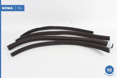 97-06 Jaguar XK8 XKR X100 Front Rear Right Left Door Inner Window Seal Set OEM - Image 1 of 4